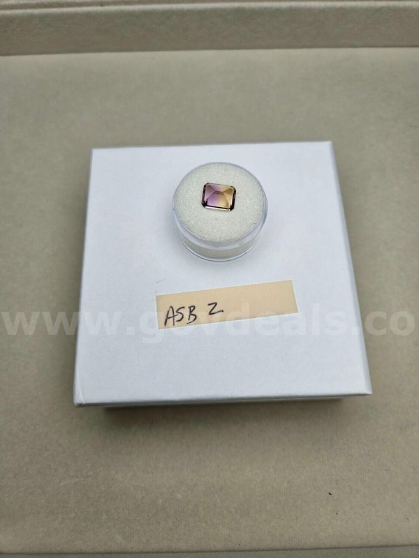Natural AAA+ Anahí Ametrine Emerald Cut Loose Gemstone - 3.1 Carats - Bolivia