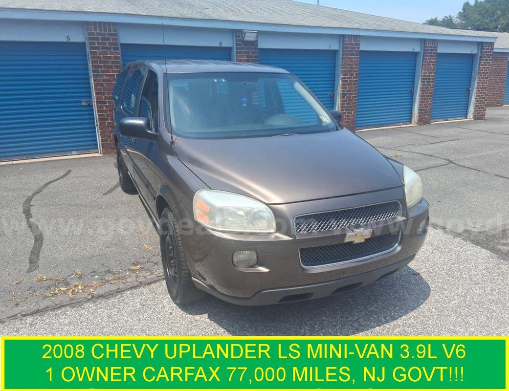2008 Chevrolet Uplander LS Extended Sports Van 3.9L V6 FFV 1 OWNER CARFAX 77,000 Miles !!!