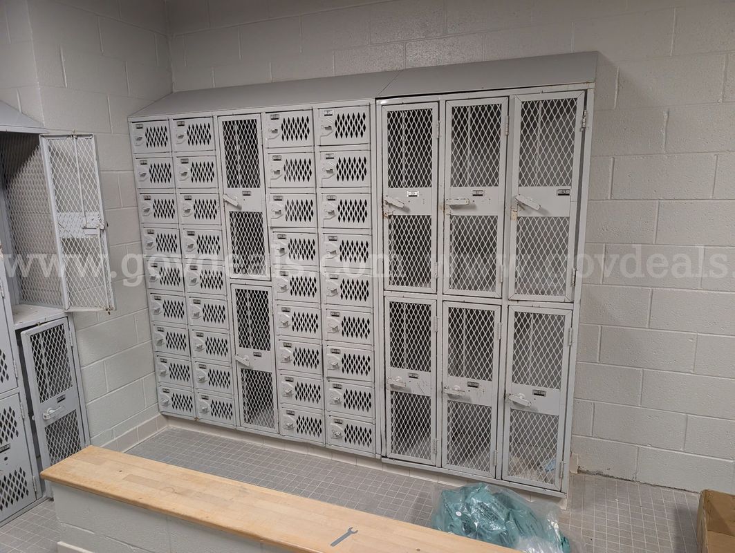 Lockers are in locker room and will need to be removed