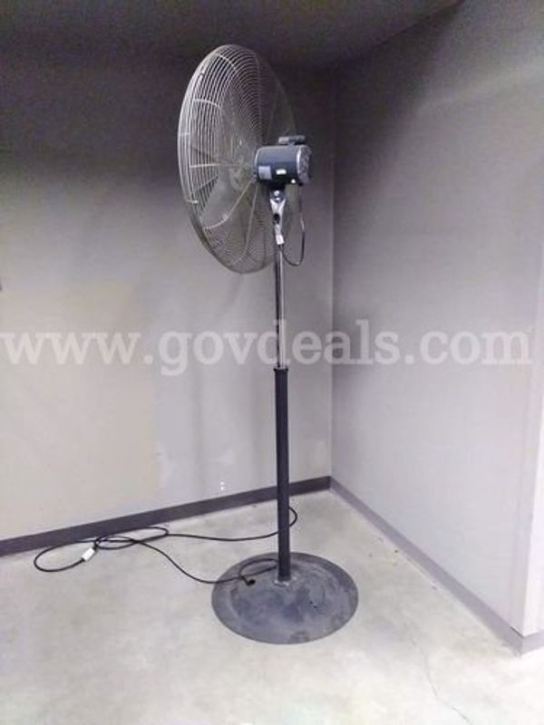 Lot of 2 Industrial Pedestal Fans
