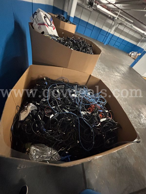 2 Pallets of Miscellaneous Cords & Cables (PICK-UP ONLY)
