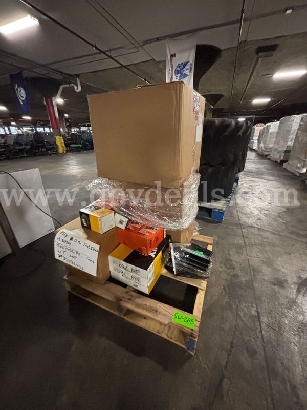 1 Pallet of Mixed WIX, Fram & Fleetguard Oil Filters and Snow Plow Components (PICK-UP ONLY)