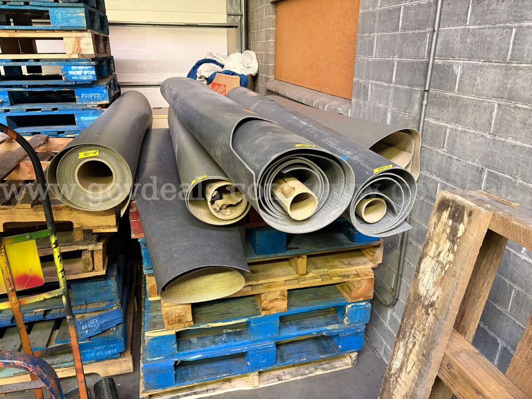 One Roll of Vinyl Flooring and Five Remnant Rolls of Vinyl Flooring - Commercial Grade