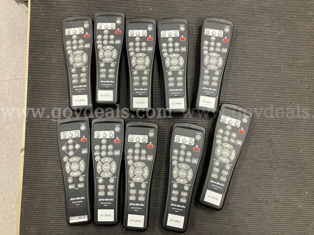 10 (Ten) Avermedia Avervision RM-JA remotes