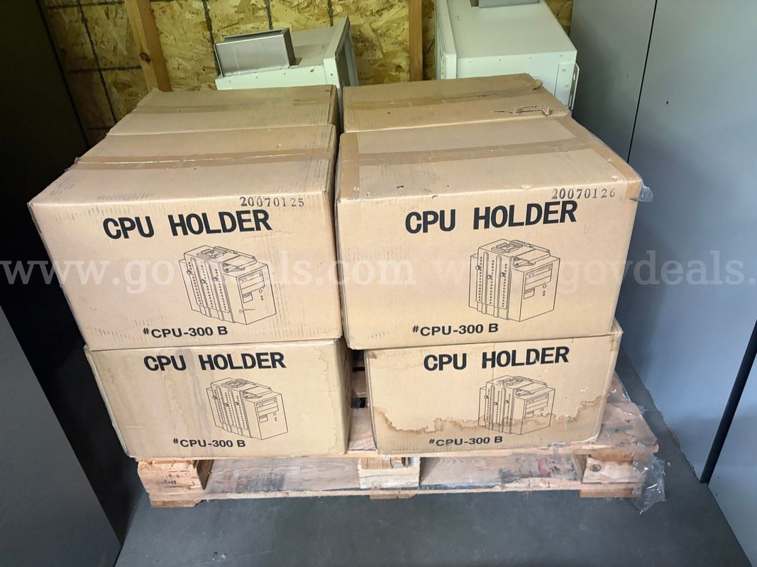 Under Desk Mount CPU Holders - Four (4) New in Boxes