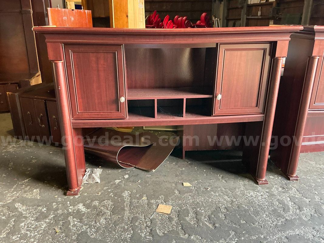 Wooden Desk Hutch