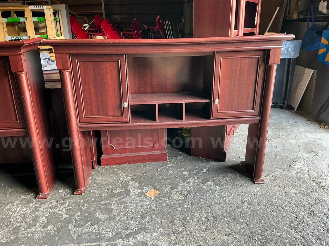 Wooden Desk Hutch