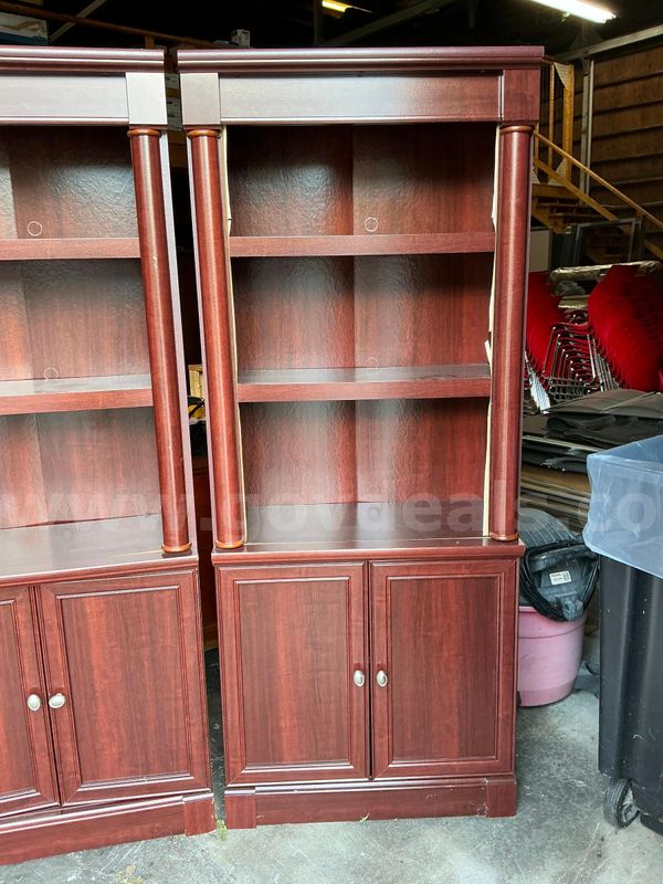 Dark Brown Wood Bookcase