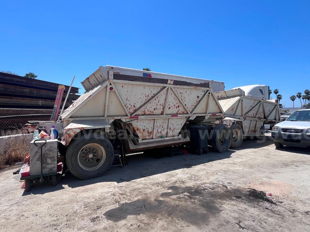 1974 Cook Bros Bottom Dump Trailer Set