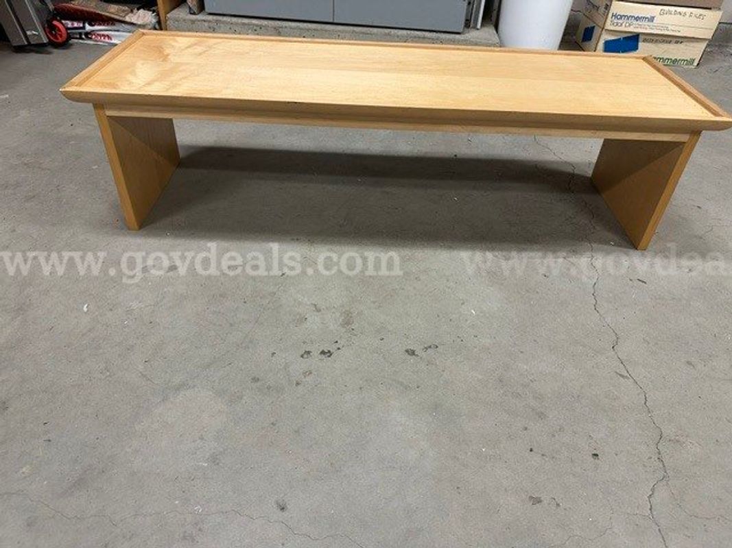Small wooden bench