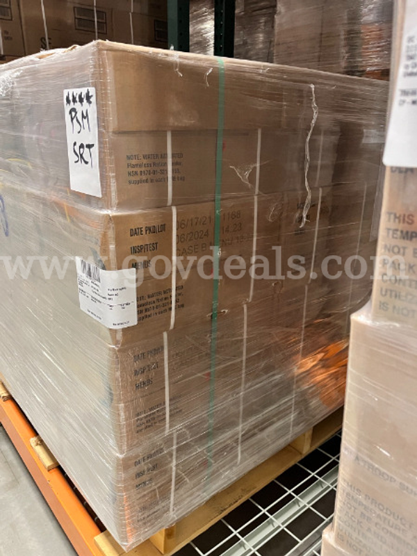 1 Pallet with 576 MRE Meals located in West Des Moines, IA