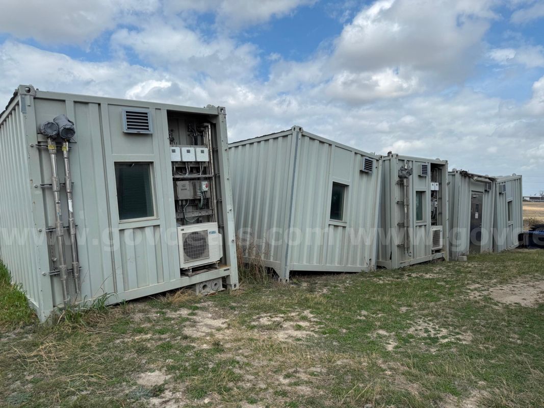 Buildings that go together for sleeping, kitchen, office, etc (man camp)