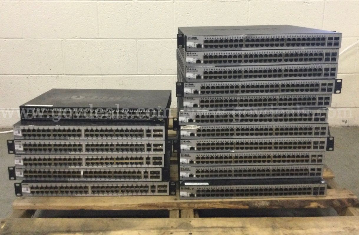 Lot of (17) D-Link Managed Gigabit PoE Switches – 1210, 1250, 3130 Series – Power Tested