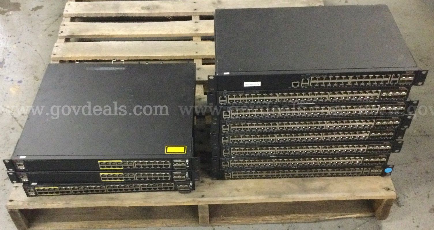 Lot of 11 Ruckus Managed Network Switches – ICX 7150 & 7450 Series – Power Tested – Unknown Lock Configuration