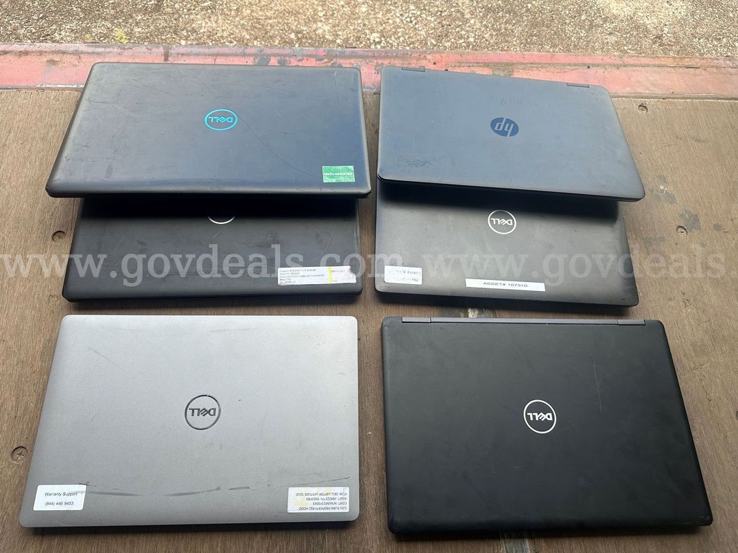 Lot of 6 Laptops