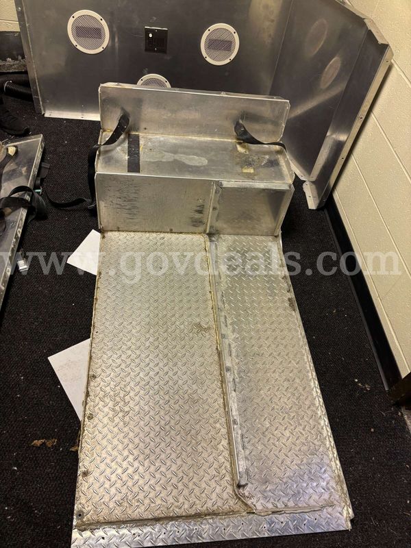 Lot of 2 Mavron Made For Chevy 3500 Transport Van Jail Transport Cage Compartments With Heaters & Air Conditioning