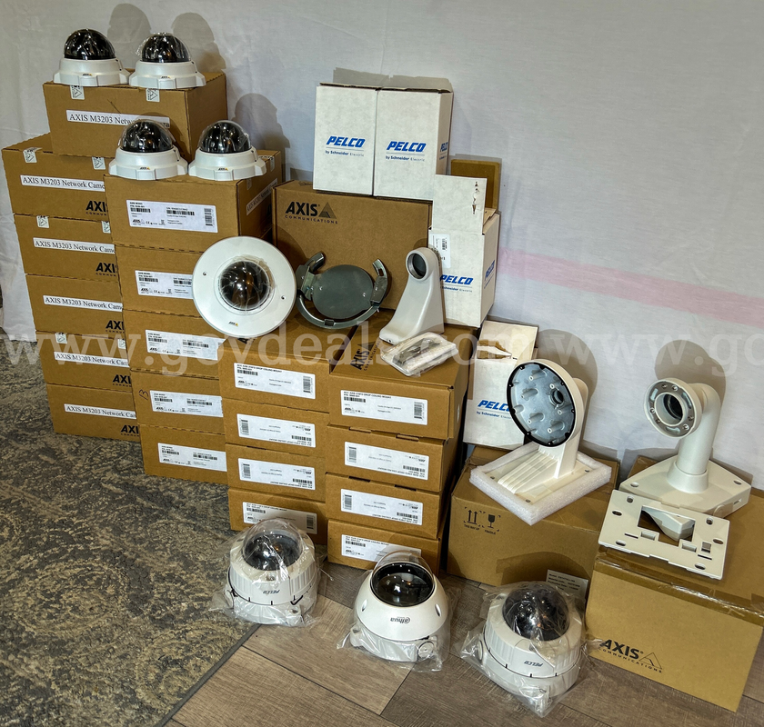 Lot of Various Security Camera Domes & Mounting Supplies
