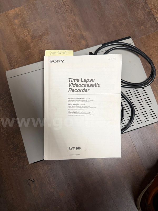 Time Lapse Video Cassette Recorder