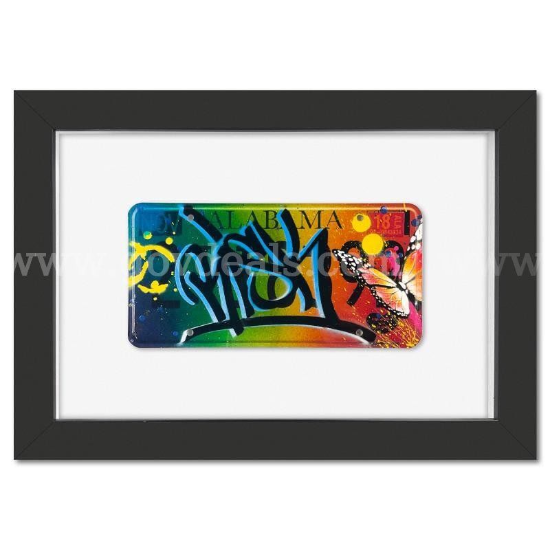 RISK, "License Plate (Single)" Original Fine Art