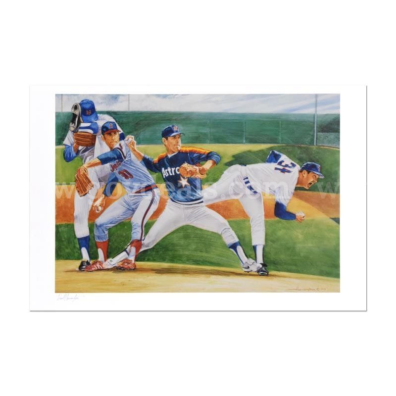 David Harrington, "Nolan Ryan" Limited Edition Fine Art