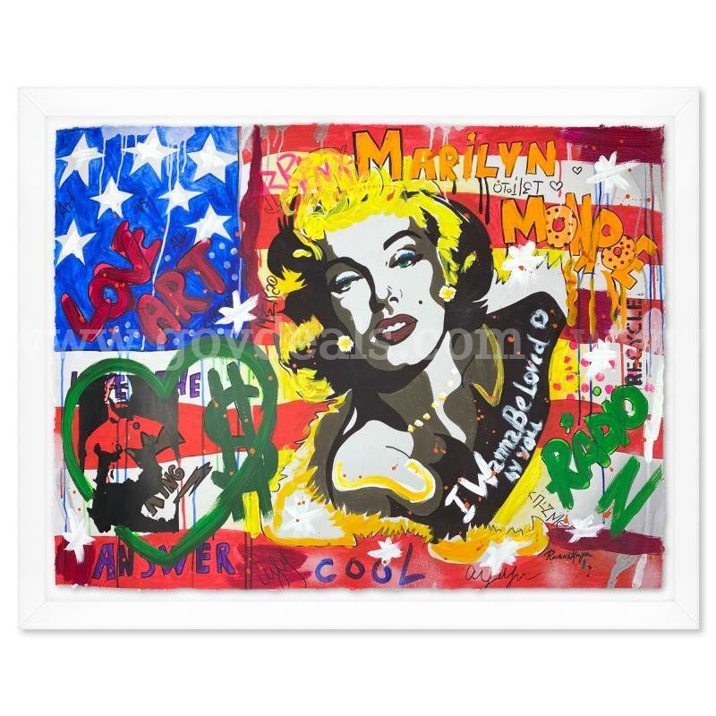 Nastya Rovenskaya, "Show Time" Mixed Media Fine Art