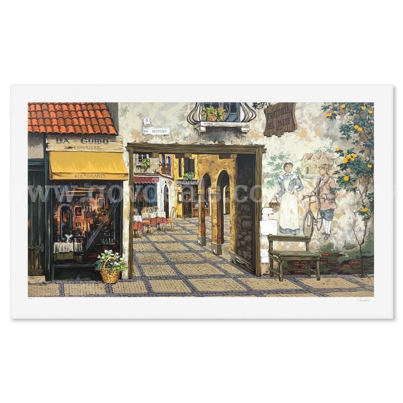 Viktor Shvaiko, "Via Leccosa (White)" Limited Edition Fine Art