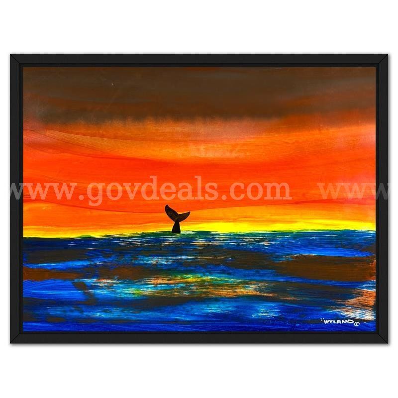 Wyland, "Whale Tail" Original Fine Art