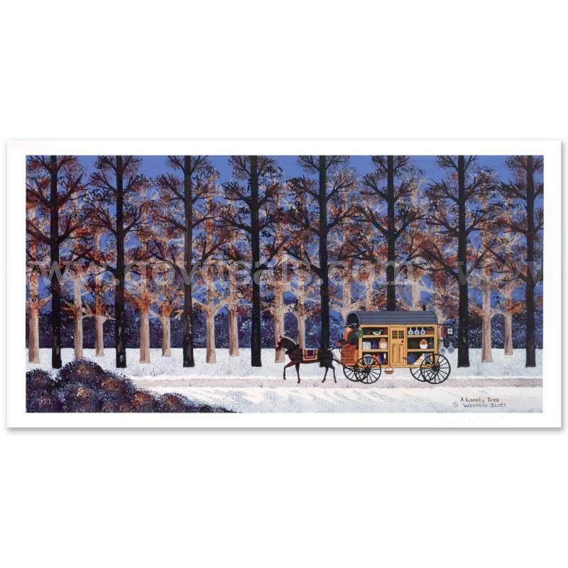 Jane Wooster Scott, "A Lonely Trek" Limited Edition Fine Art