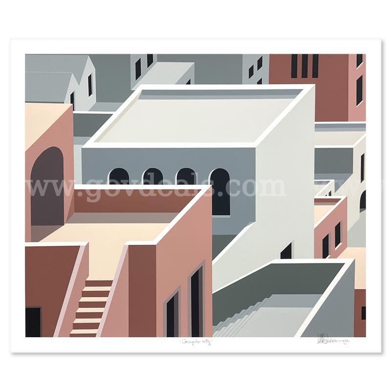 William Schlesinger (1915-2011), "Complex City" Limited Edition Fine Art