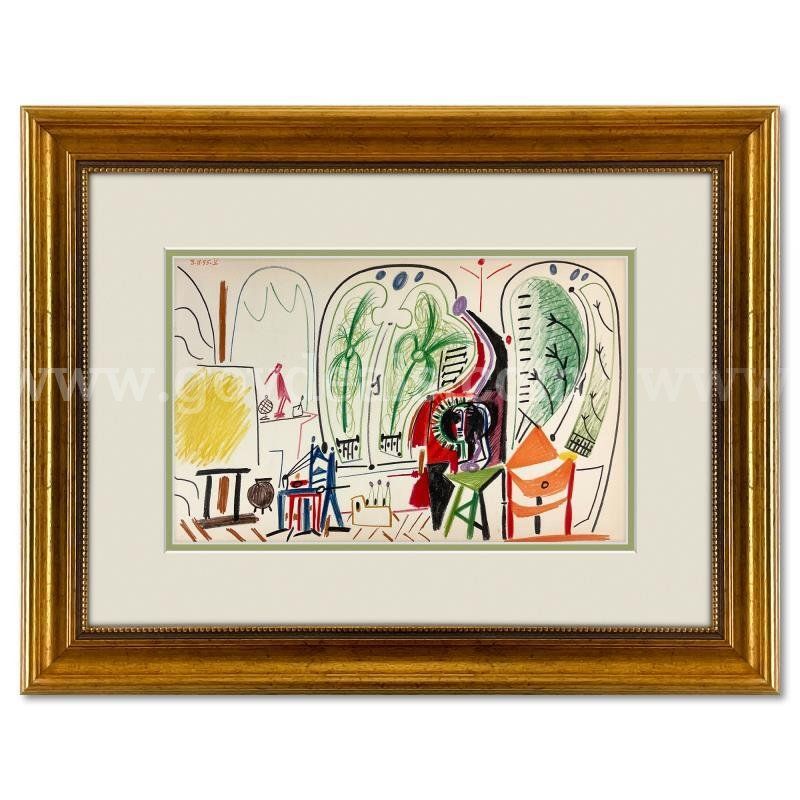 Pablo Picasso (1881-1973), "Carnet de Californie 8.11.55-V" Collectible Fine Art