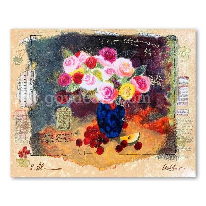 Alexander Galtchansky (1959-2008) and Tanya Wissotzky (1959-2006), "Cherry Bouquet II" Limited Edition Fine Art