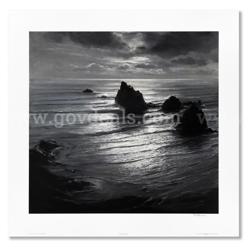 Peter Ellenshaw (1913-2007), "Seascape by Night" Limited Edition Fine Art