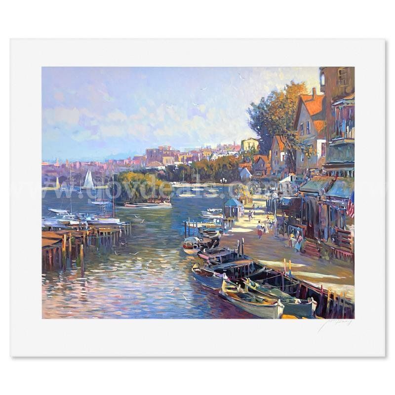 Ming Feng, "Bay Side Village" Limited Edition Fine Art