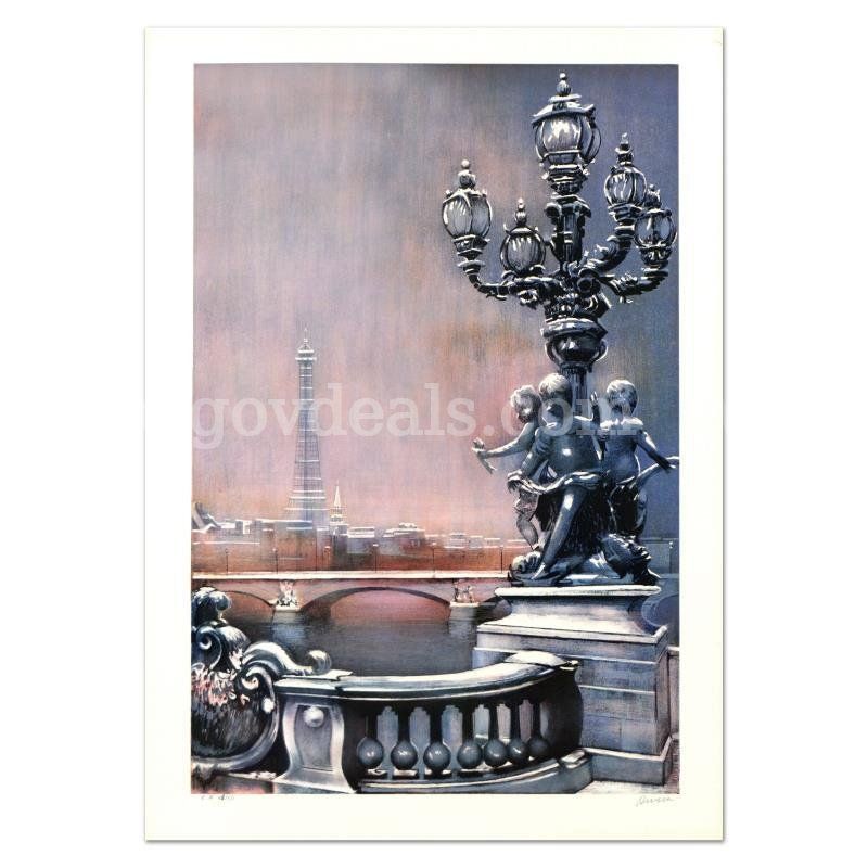 Antonio Rivera, "Pont Alexandre" Limited Edition Fine Art
