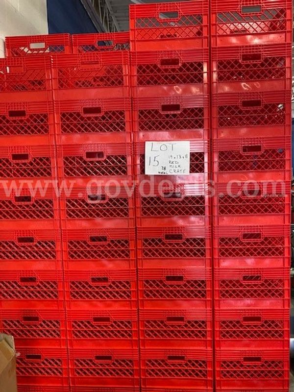 Milk Crates 19" x 13" X 11"