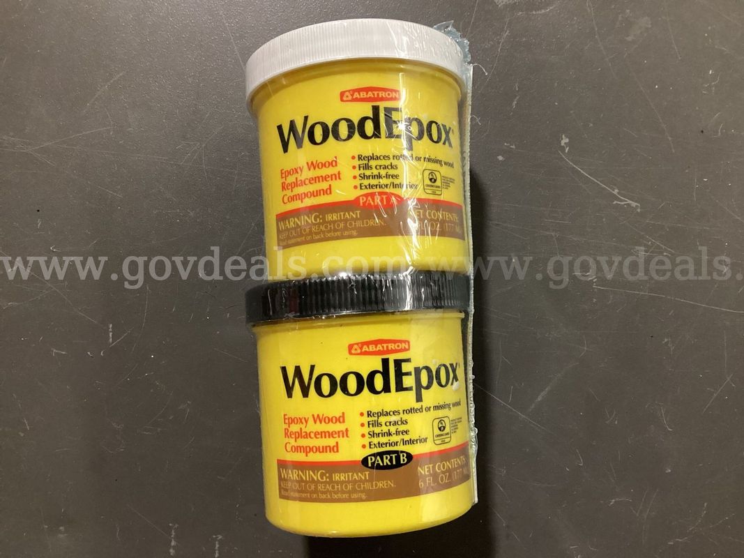 Abatron WoodEpox Epoxy Wood Replacement Compound 2-Part Kit (6 fl oz Each) - Sealed