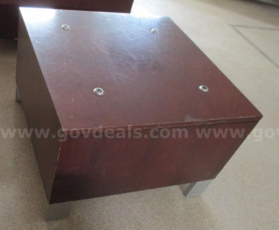 Low-profile square end table