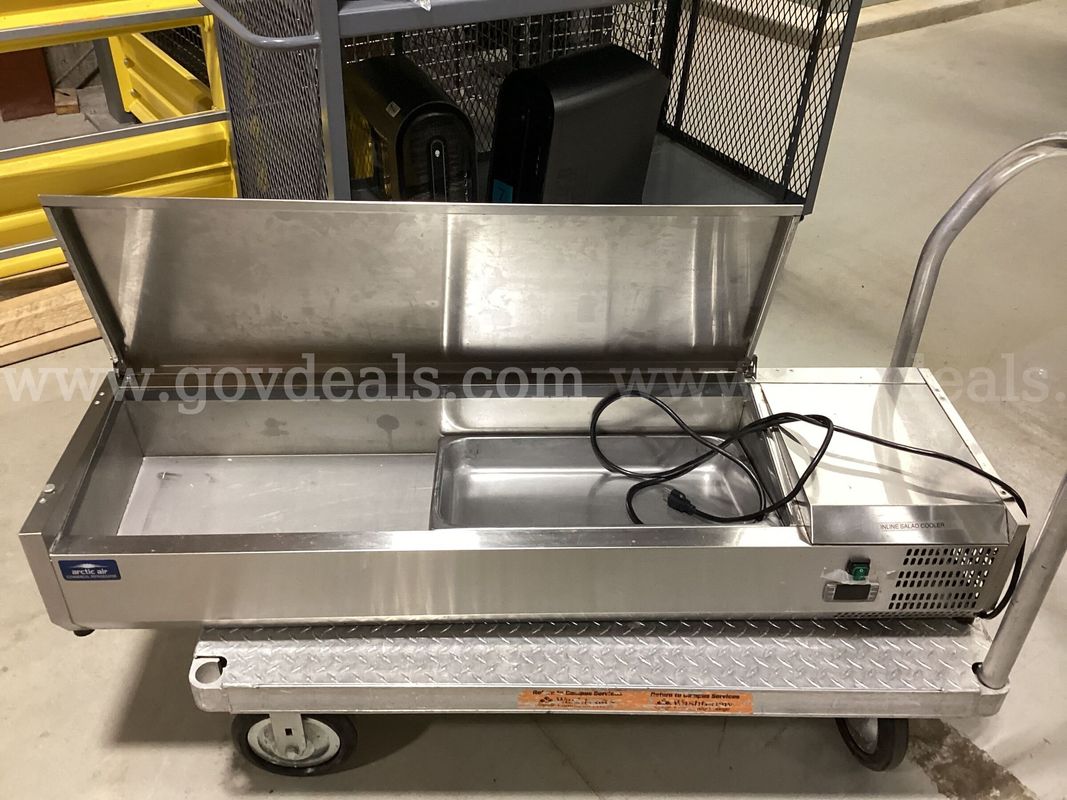 Arctic Air ACP55 Commercial Stainless Steel Countertop Inline Salad Cooler / Prep Station