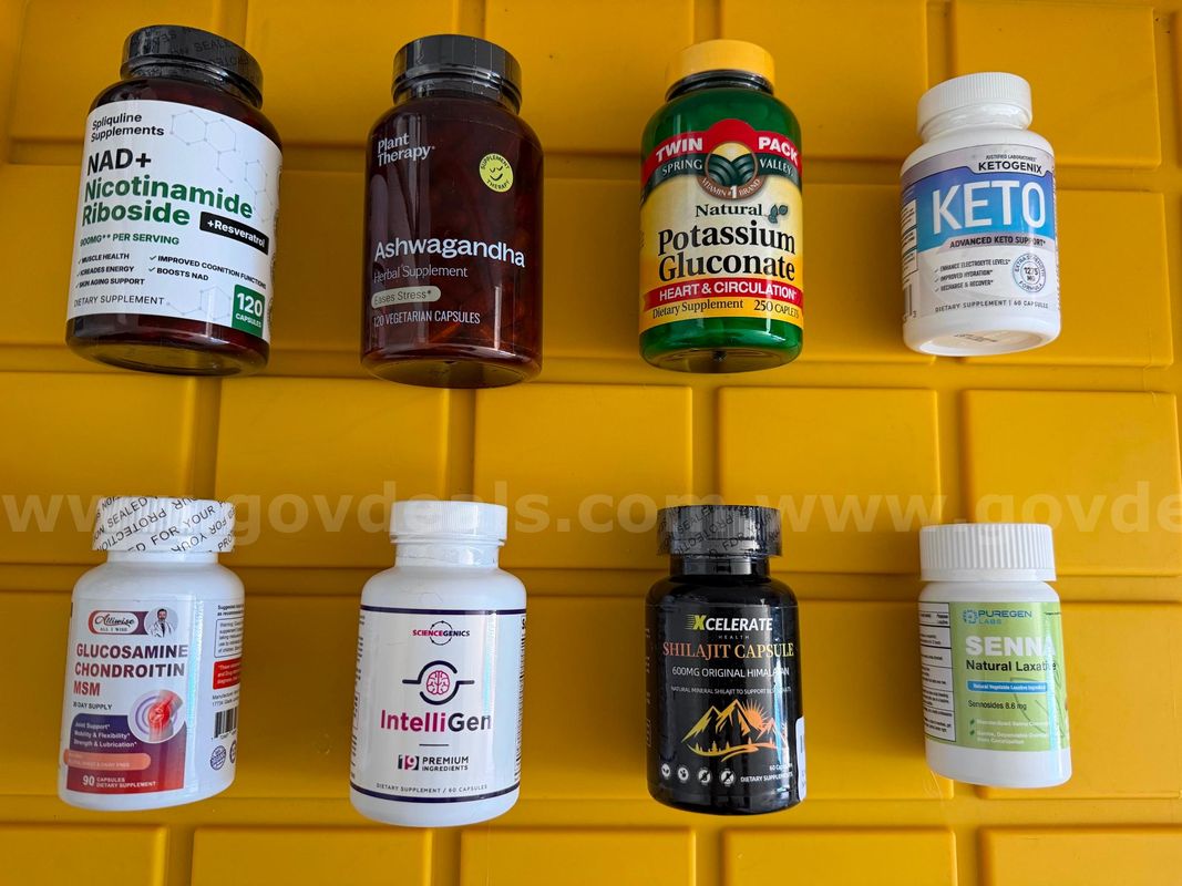 Lot Of 8 Assorted Vitamins Pills Factory Sealed Exp.2026 *Will Ship* V3