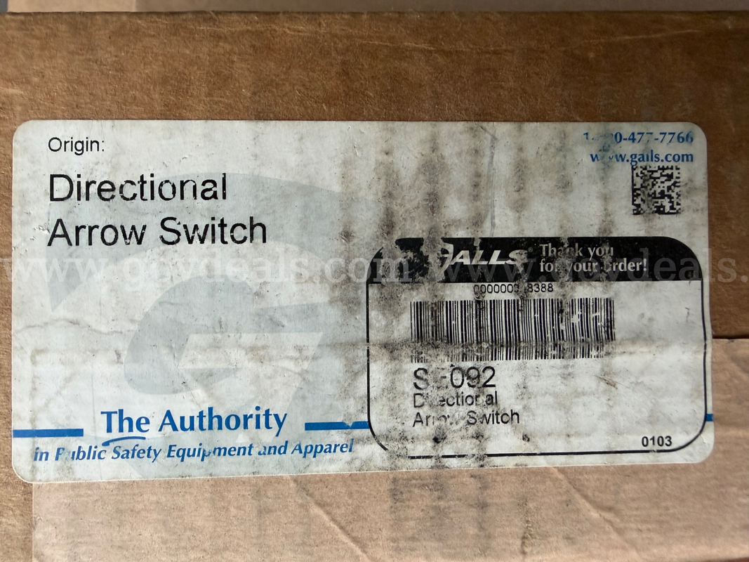 The Authority Directional Arrow Switch S-092 Brand New In Unopened Box *Will Ship*
