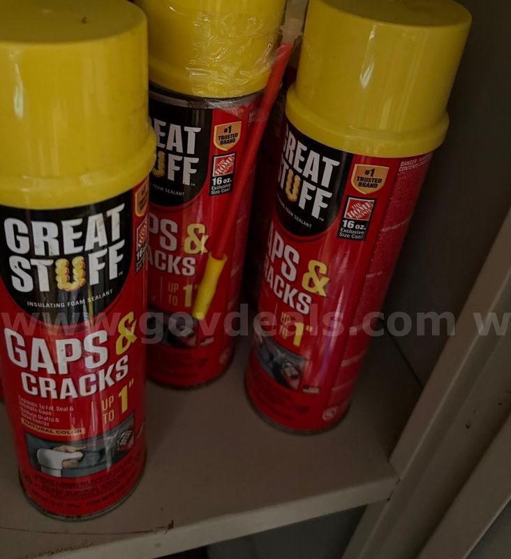 LOT OF 3 CANS OF GREAT STUFF 16 oz. Foam Sealant w/Qwik Straw NEW