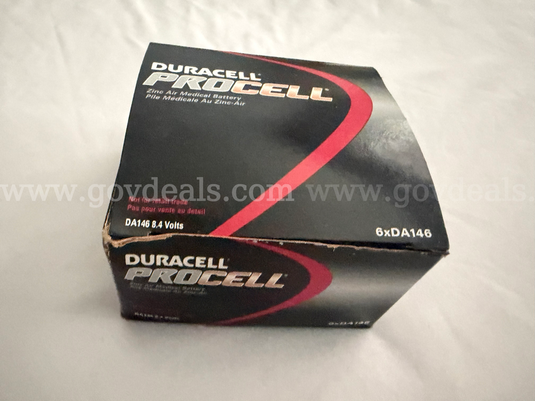 Lot of 4 DURACELL PROCELL DA146 8.4V ZINC AIR MEDICAL BATTERY *WILL SHIP*