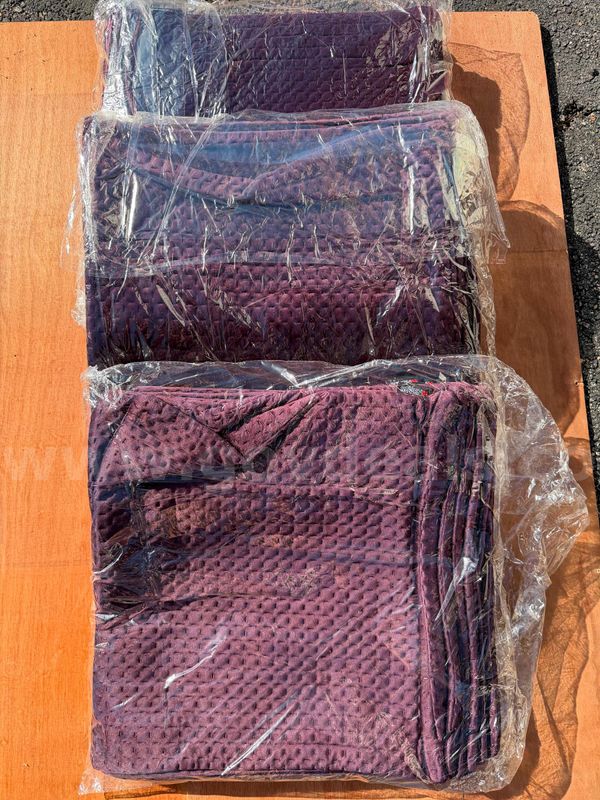 LOT OF 3 Packages of 10 (Total of 30) Decorative Textile Pillow Covers Modern Outdoor Color Burgundy *WILL SHIP*