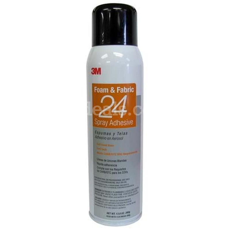 3M Foam & Fabric Spray Adhesive 24, Orange, 16 fl oz Can (Net Wt 13.8 oz) NEW