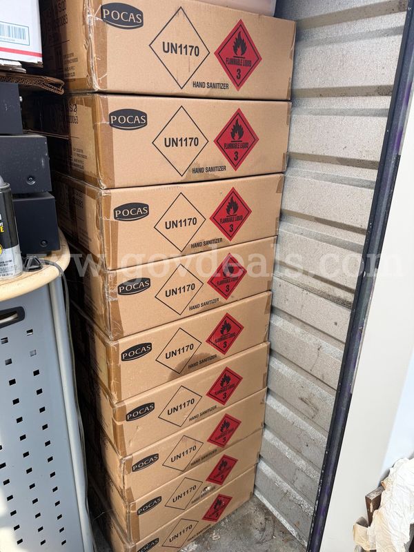 PALLET OF 10 MASTER CASE HAND SANITIZER (500ML) POCAS 24 x 16.9 fl.oz per case (total of 240 bottles)