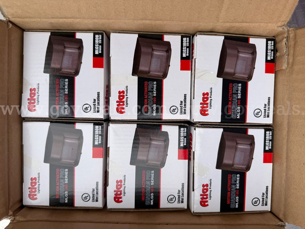 Lot Of 6 Motion Sensors "Atlas" Lightning Products Mlgs180 Series New In Box *Will Ship*