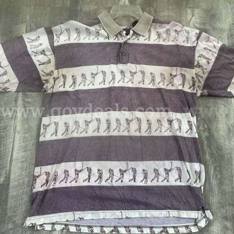 PINNACLE MEN'S GOLF SHORT SLEEVE POLO SIZE LARGE MATERIAL 100% COTTON PRE-OWNED *WILL SHIP*