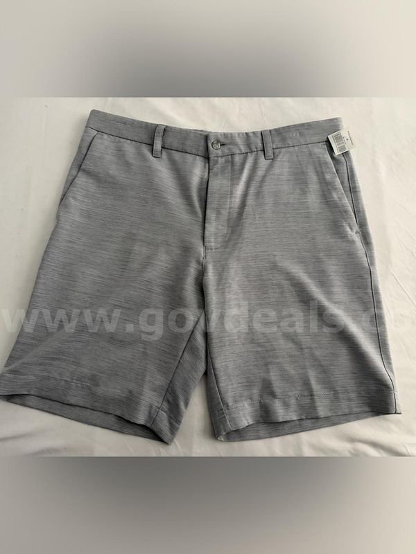 CALLAWAY Golf Short Flat Front Short Men's Size 36 Color Solid Grey *WILL SHIP*