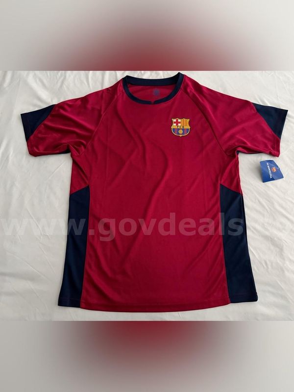 Rare / Vintage Soccer Jersey Barcelona Style #Fcb101pf-Bg Burgundy Size Large Nwt *Will Ship*