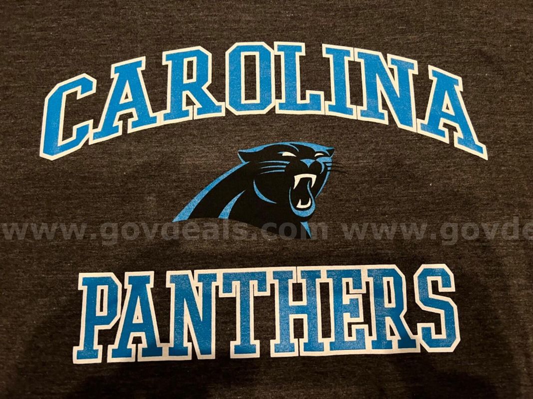 RARE / MAJESTIC NFL BIG & TALL CAROLINA PANTERS MENS T-Shirt SIZE:4XL COLOR:GREY NWT *WILL SHIP*